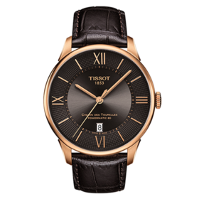 Tissot 天梭杜鲁尔系列T099.407.36.448.00皮带80机芯机械男表