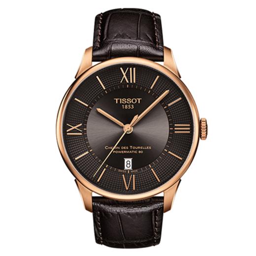 Tissot 天梭杜鲁尔系列T099.407.36.448.00皮带80机芯机械男表 商品图0