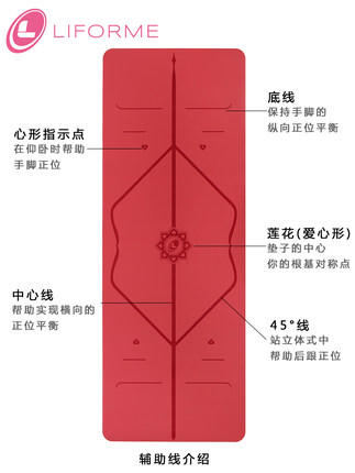 LIFORME英国情感系列瑜伽垫旅行版 2mm 商品图5