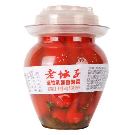 老坛子活性乳酸菌泡菜美人椒  500g/瓶 商品图0