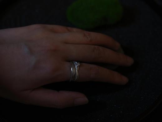 CHEZ BOQUE 羁绊系列原创手工925银戒指《缠绕17号》 商品图1