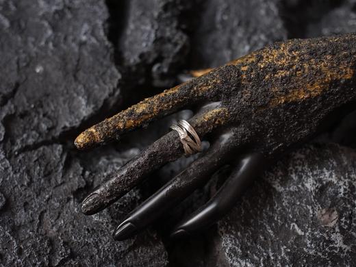 CHEZ BOQUE 羁绊系列原创手工925银戒指《缠绕17号》 商品图2