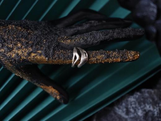 CHEZ BOQUE 羁绊系列原创手工925银戒指《缠绕19号》 商品图0