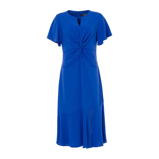 EITIE爱特爱女装夏季新品镂空小V领显瘦荷叶边时尚连衣裙长款5907677 商品图8