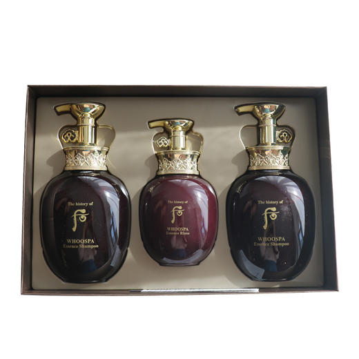 WHOO后SPA津率享洗护套盒 洗发水350ml*2 护发素220ml防脱滋养柔顺固发 商品图4