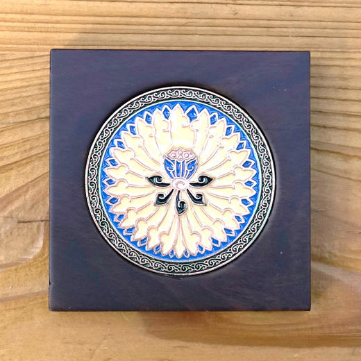 天一书局出品 黑檀木茶杯垫 茶托西番莲茶垫山藤编织茶具茶托 商品图3