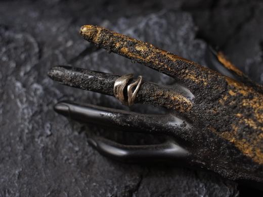 CHEZ BOQUE 羁绊系列原创手工925银戒指《缠绕19号》 商品图1