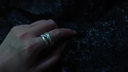 CHEZ BOQUE 羁绊系列原创手工925银戒指《缠绕13号》 商品图2