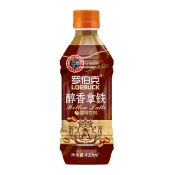 罗伯克 醇香拿铁咖啡饮料 410ml*15瓶 商品图1