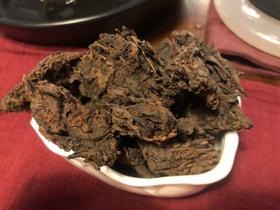 宽茶窄酒｜六堡老茶头 陈年黑茶 80年代