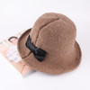 秋冬天羊毛呢帽子女士时尚圆顶礼帽韩国可爱百搭盆帽网红渔夫帽潮 商品缩略图1