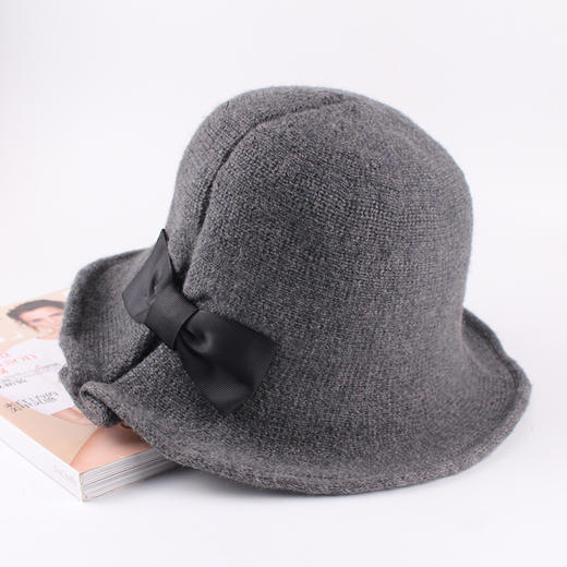 秋冬天羊毛呢帽子女士时尚圆顶礼帽韩国可爱百搭盆帽网红渔夫帽潮 商品图3