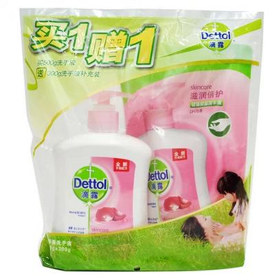 滴露健康抑菌洗手液 滋润倍护500g送300g补充装 商品图0