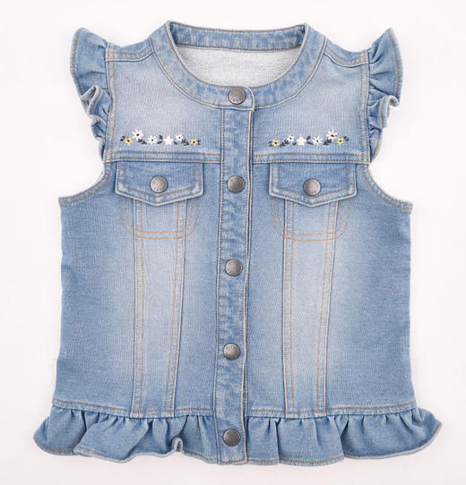 棉果果春秋季女童马夹M122171220136 商品图2