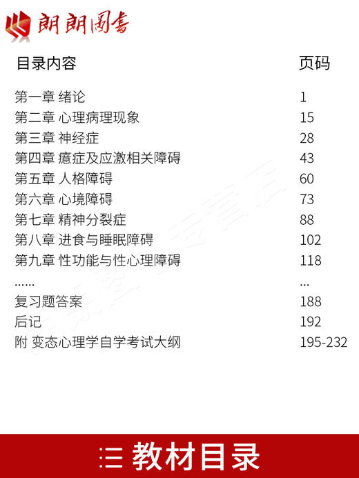 备战2022 全新正版自考教材05626 5626变态心理学王建平2006年版北京大学医学出版社 自学考试指定 朗朗图书自考书店 附考试大纲 商品图1