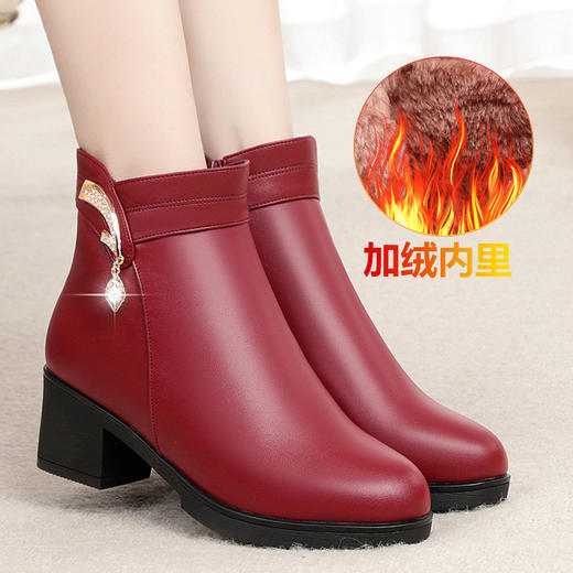 LN-A588秋冬新款中年妈妈棉鞋加绒保暖时尚休闲雪地靴 XCX 商品图0