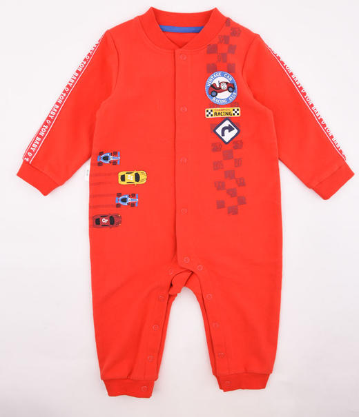 棉果果春秋季男童对开连体衣连身衣哈衣M112722220095 商品图3