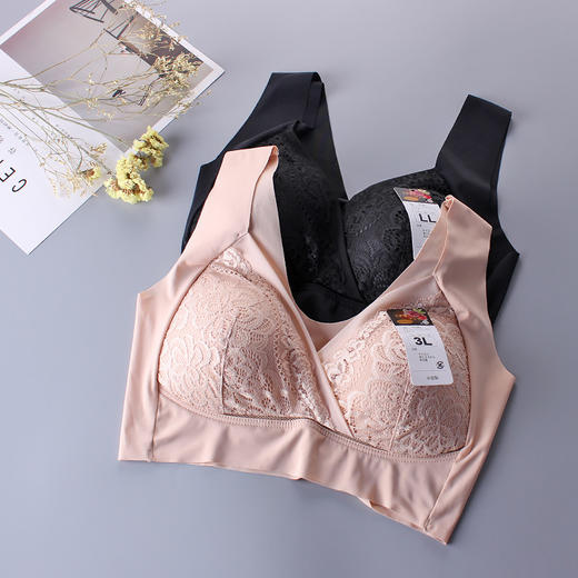 ZJM-JZ9002日本舒适薄款睡眠无钢圈文胸背心式大码运动聚拢无痕胸罩 商品图1