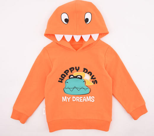 棉果果春秋季男童小毛圈连帽卫衣M112182220108 商品图10