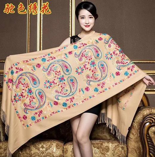 提花羊绒刺绣70*200（不含礼盒） 商品图2