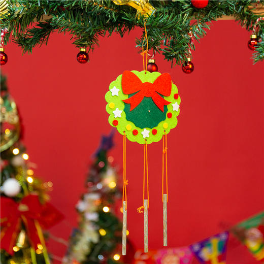 圣诞节风铃儿童手工DIY制作圣诞小礼物幼儿园圣诞树装饰材料包 商品图3