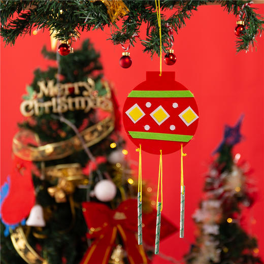 圣诞节风铃儿童手工DIY制作圣诞小礼物幼儿园圣诞树装饰材料包 商品图2