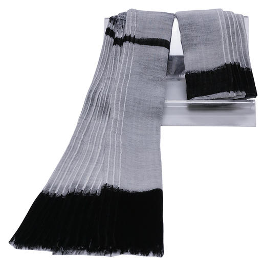 优品堂“迷绘年华”高档羊毛轻薄百搭披肩围巾两用长巾 商品图2