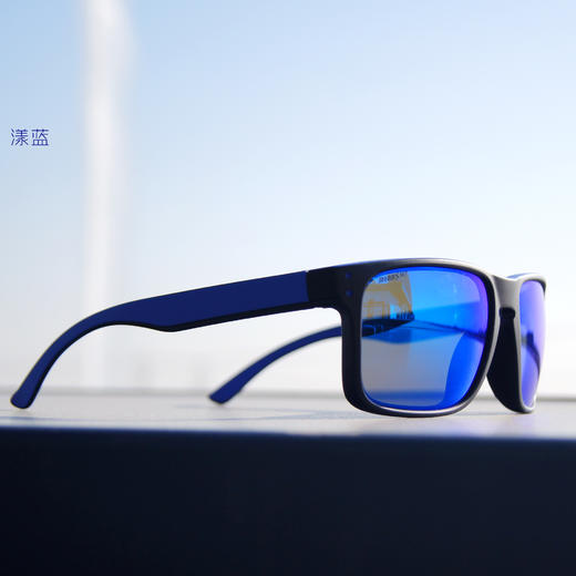 【恒星际】JINNMIX轻力 漾蓝 偏光防紫外防酸时尚运动眼镜 商品图6