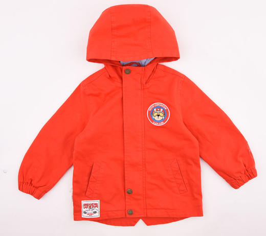 棉果果春秋季男童水洗棉连帽长袖外套M112100220091 商品图9