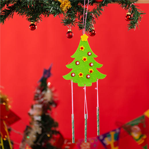 圣诞节风铃儿童手工DIY制作圣诞小礼物幼儿园圣诞树装饰材料包 商品图5