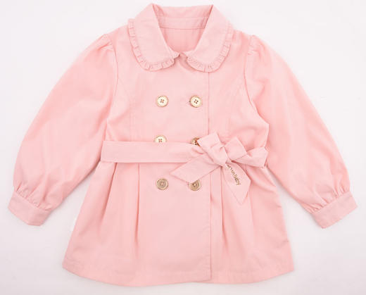 棉果果春秋季女童长袖风衣外套纯棉内里M122130320139 商品图6