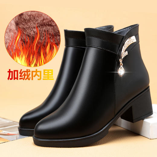 LN-A588秋冬新款中年妈妈棉鞋加绒保暖时尚休闲雪地靴 XCX 商品图1