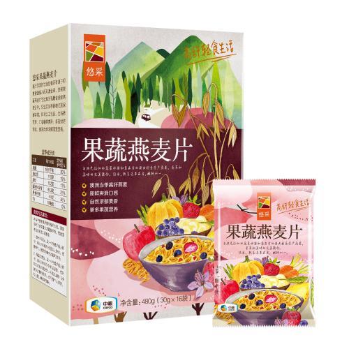 悠采果蔬燕麦片480g 商品图1