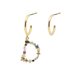 北京仓｜PD Paola-Letter-字母 D 耳环（不对称）  [西班牙设计师]