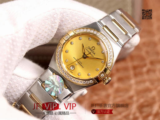 3S欧mi茄第五代星座系列，29mm，升级版8700机芯甲板搭载与正品一致的避震器，甲板内部沿用极为稳定的nh05机芯;全新的台湾石托使字面更加细腻，女士腕表 商品图1