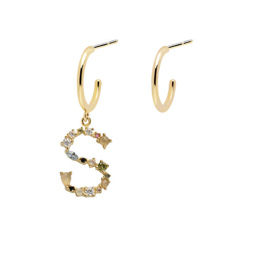 北京仓｜PD Paola-Letter-字母 S 耳环（不对称）  [西班牙设计师] 商品图0