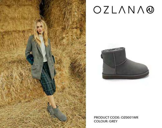 OZLANA  雪地靴系列 经典迷你厚底短筒雪地靴 商品图5