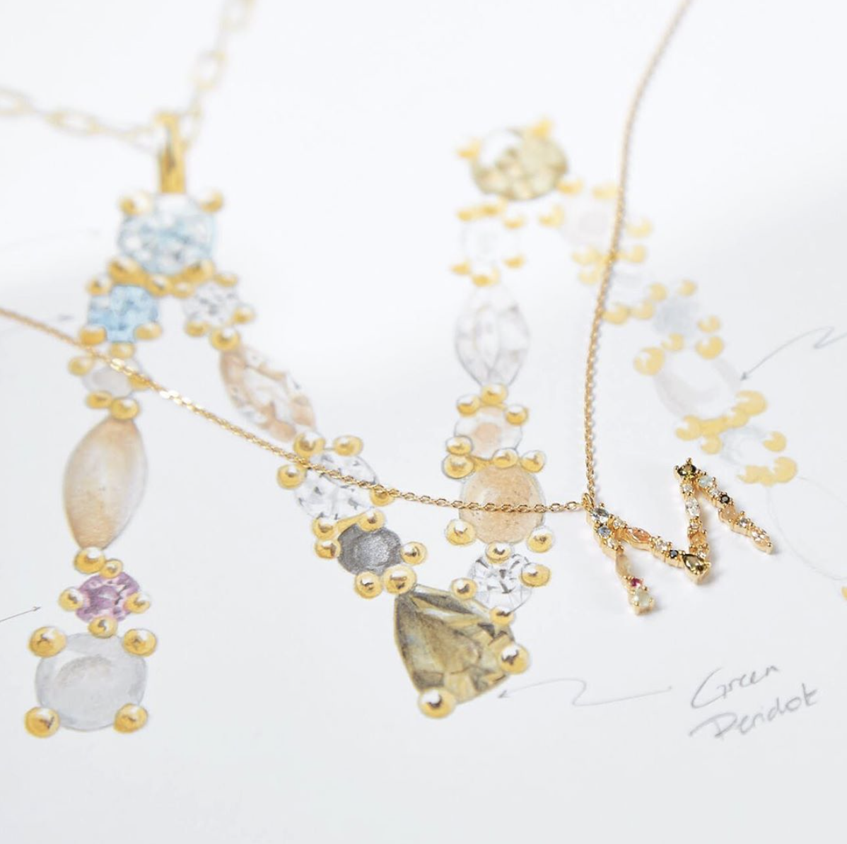 北京仓｜PD Paola-Letter-字母 M 项链  [西班牙设计师]