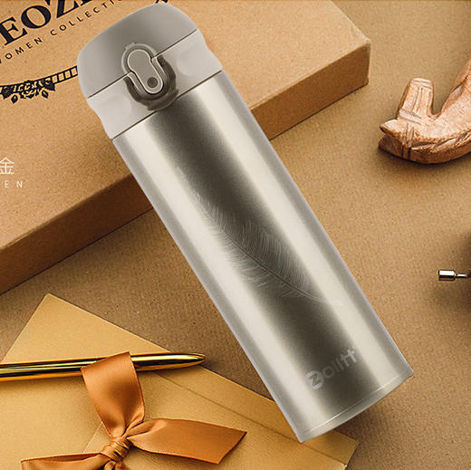 zolitt保温杯304不锈钢便携男女简约成人防摔随手水杯大容量 商品图6