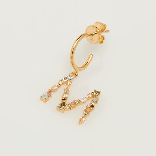 北京仓｜PD Paola-Letter-字母 M 耳环（不对称）  [西班牙设计师] 商品图1