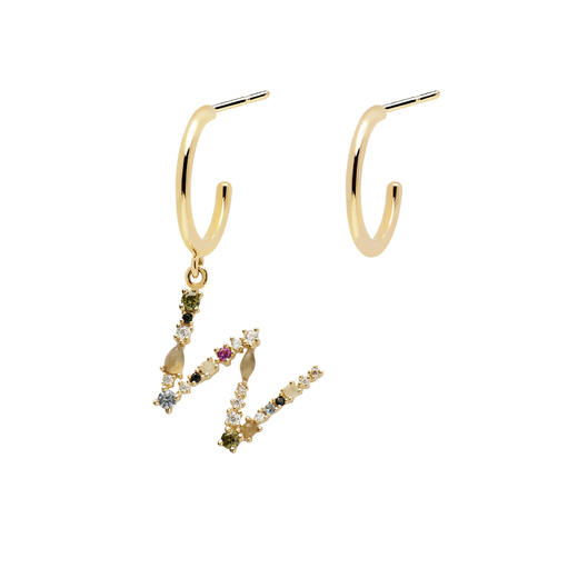 北京仓｜PD Paola-Letter-字母 W 耳环（不对称）  [西班牙设计师] 商品图0