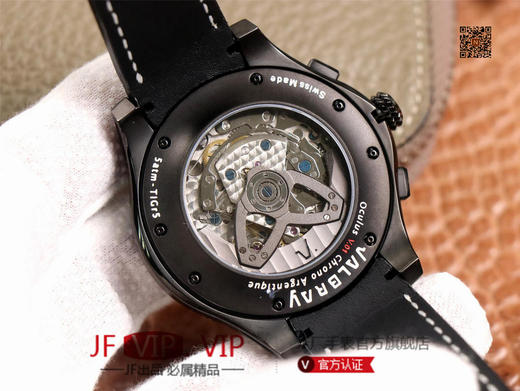 TNK徕卡100周年Valbray EL腕表，采用原装功能相同的计码机芯 7750自动机械 46mm的直径，只要转动手表就可以控制“光圈”大小 ，男士腕表，自动机械机芯，皮表带，透底。 商品图11