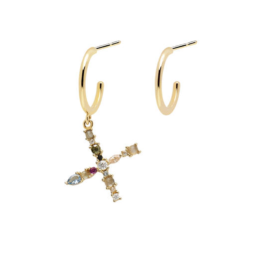 北京仓｜PD Paola-Letter-字母 X 耳环（不对称）  [西班牙设计师] 商品图0