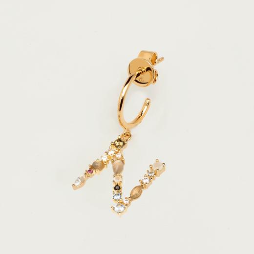 北京仓｜PD Paola-Letter-字母 N 耳环（不对称）  [西班牙设计师] 商品图1