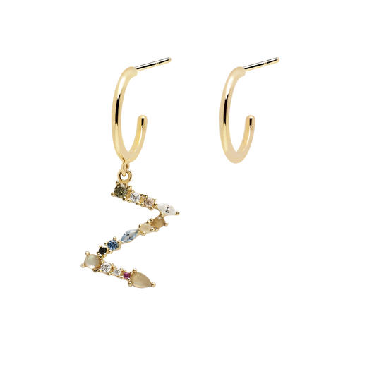 北京仓｜PD Paola-Letter-字母 z 耳环（不对称）  [西班牙设计师] 商品图0