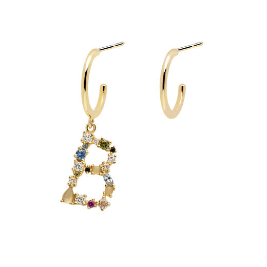 北京仓｜PD Paola-Letter-字母 B 耳环（不对称）  [西班牙设计师] 商品图0