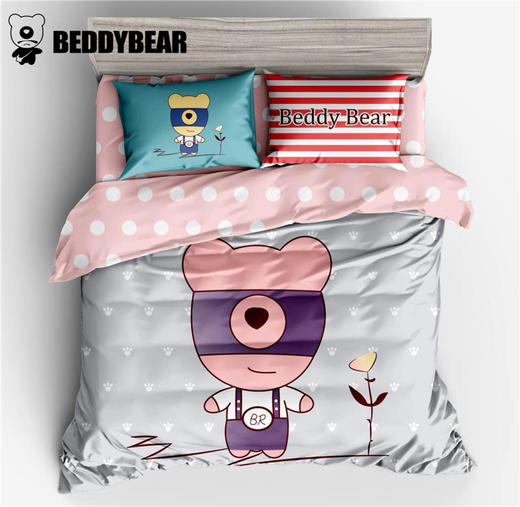 【授权商品】韩国杯具熊 BeddyBear全棉床上用品 4件套 大号 系列JPY带授权招加盟代理 商品图1