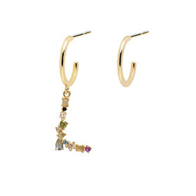 北京仓｜PD Paola-Letter-字母 L 耳环（不对称）  [西班牙设计师]