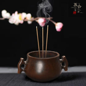 香炉丨铜制仿古戟耳圈足香炉 戟耳彛炉 线香炉 宣德炉铜炉香炉供佛 家用