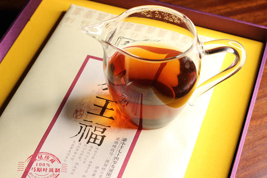 【晋丰厚】2019茶王福 1.5千克 高马二溪纯料茯砖茶 谌小丰七十四岁寿诞纪念 商品图4